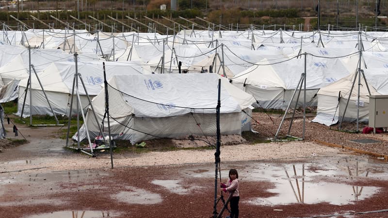 Un camp de réfugiés, en Grèce, le 11 janvier 2017.