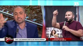L’accrochage verbal entre Jimmy Mohamed et un cheminot en grève