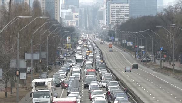Embouteillages à Kiev.