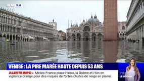 Venise connaît la pire marée haute depuis 53 ans