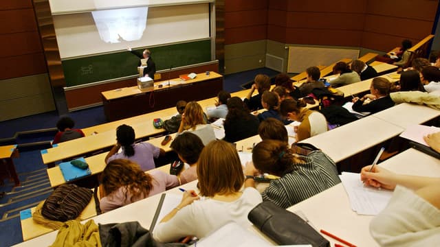 Dans un amphithéâtre universitaire à Caen, en 2004. (photo d'illustration)