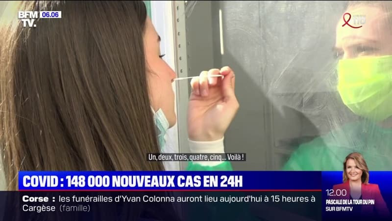 Avec 148.000 nouveaux cas de Covid-19 en 24h, la circulation du virus continue d'augmenter en France