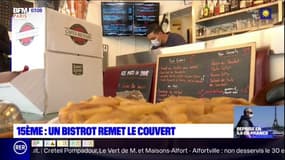 Paris: un bistrot du 15e arrondissement remet le couvert pour garder du lien social avec ses clients