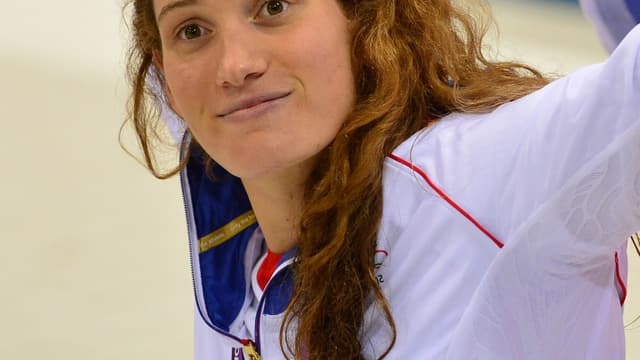 Camille Muffat lors de son titre olympique à Londres, en 2012.