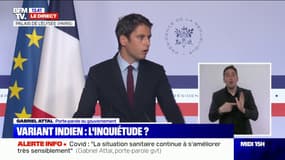 Gabriel Attal: "La France va mettre en place un isolement obligatoire pour les personnes qui viendraient du Royaume-Uni"