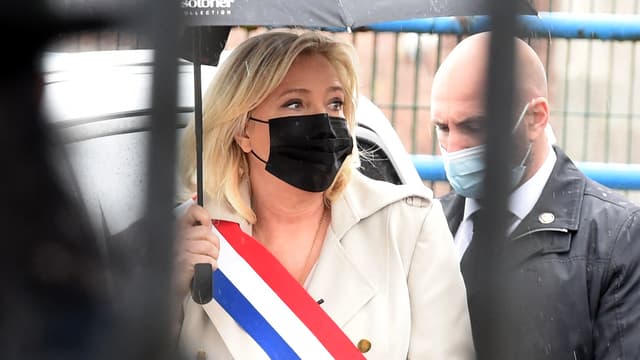 Marine Le Pen à Hénin-Beaumont, le 8 mai 2021
