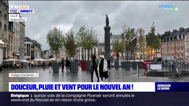 Nord: la pluie malgré la douceur pour ce Nouvel An