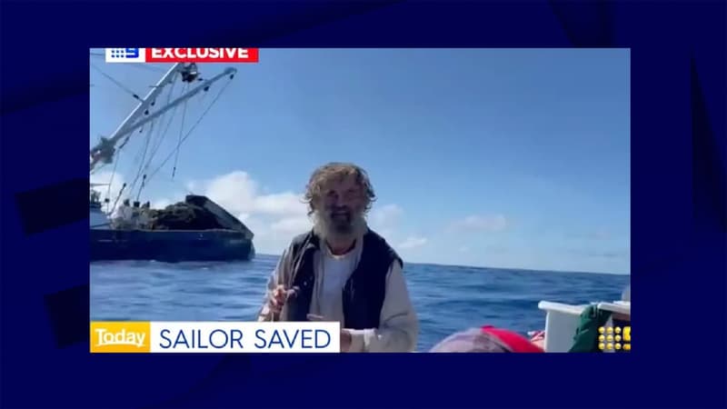 Le naufragé australien secouru en haute mer offre sa chienne au capitaine qui leur a sauvé la vie