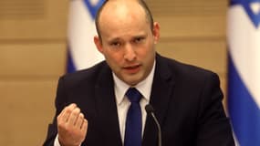 Le nouveau Premier ministre israélien Naftali Bennett donnait un discours à son cabinet dimanche 13 juin à Jérusalem