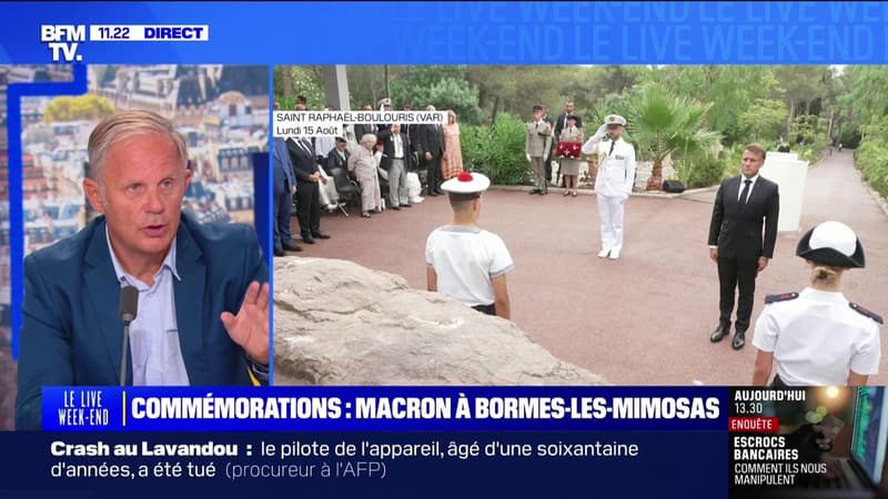 Commémorations : Macron à Bormes-les-Mimosas - 17/08