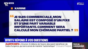 Mon salaire est composé d'un d'un fixe et d'une part variable importante. Comment sera calculé mon chômage partiel ?