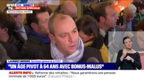 Réforme des retraites: "la ligne rouge est franchie" selon le patron de la CFDT