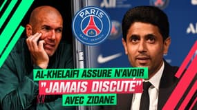 PSG : Al-Khelaïfi assure n'avoir "jamais discuté" avec Zidane