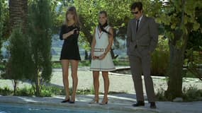 Jane Birkin, Romy Schneider et Alain Delon dans La Piscine, en 1969.