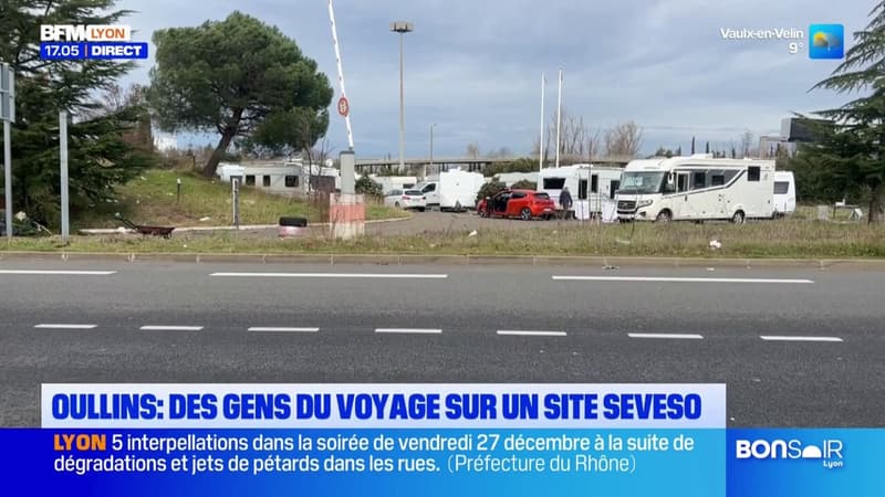 Oullins-Pierre-Bénite: des gens du voyage installés sur un site industriel Seveso