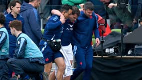 Antoine Dupont blessé lors d'Irlande-France, le 8 mars 2025.