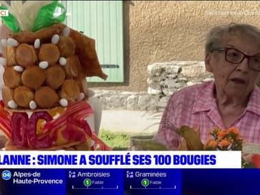 Reillanne: Simone a soufflé ses 100 bougies 
