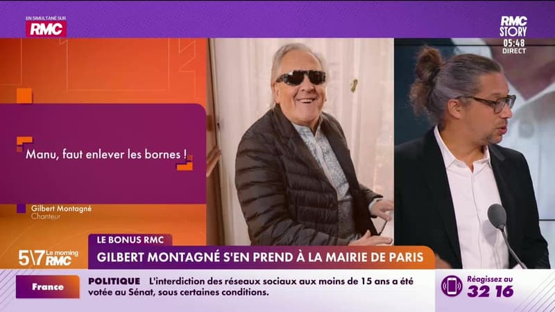 Le bonus RMC : Gilbert Montagné s'en prend à la mairie de Paris - 01/04