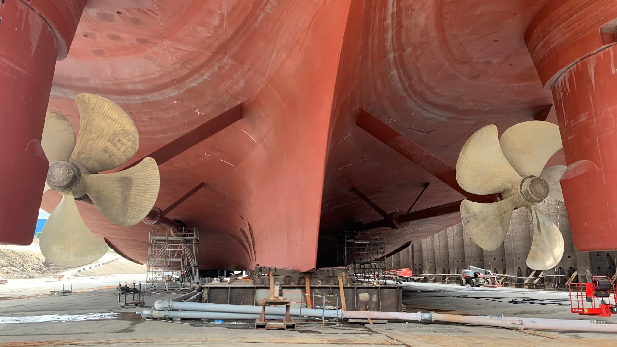 Le MSC World Europa en cours de construction Le MSC World Europa en cours de construction