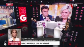 Lea Salame : "Emmanuel Macron et Marine Le Pen réagissaient même plus dans leurs attitudes et leur visage que lors de leurs prises de parole !"