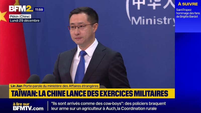 Taïwan: la Chine met en garde les "forces extérieures" après avoir lancé des exercices militaires