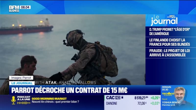 Le fabricant de drone Parrot décroche un contrat de 15 millions d'euros