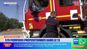 Risque incendie : 570 pompiers prépositionnés dans le 13