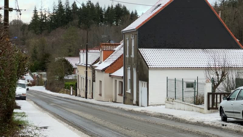 Ça laisse un peu de magie: de la neige est tombée à Desvres ce mardi