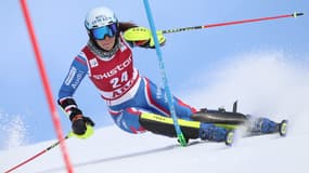 Nastasia Noens à Are, lors du slalom.