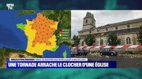 Une tornade arrache le clocher d'une église en Indre-et-Loire - 19/06