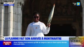 JO 2024: la flamme olympique est à Montmartre
