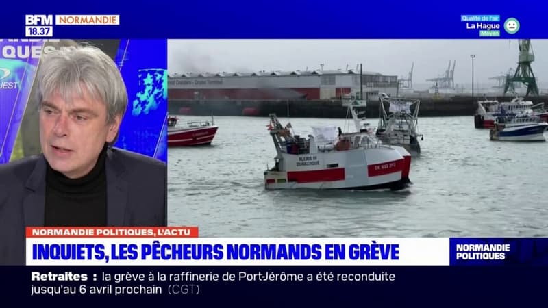 Port du Havre bloqué: le député PCF Sébastien Jumel demande au gouvernement d'intervenir pour aider les pêcheurs