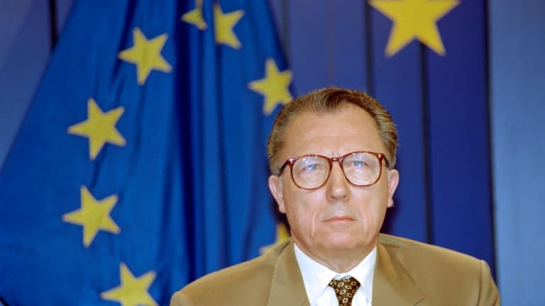 Le président de la Commission européenne Jacques Delors, le 10 juin 1993, à Bruxelles (illustration). 