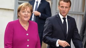 Angela Merkel et Emmanuel Macron le 16 octobre 2019 à Toulouse.