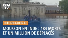 Mousson en Inde: 184 morts dans les inondations et un million de déplacés 