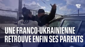 Elena, franco-ukrainienne retrouve ses parents à la frontière polonaise