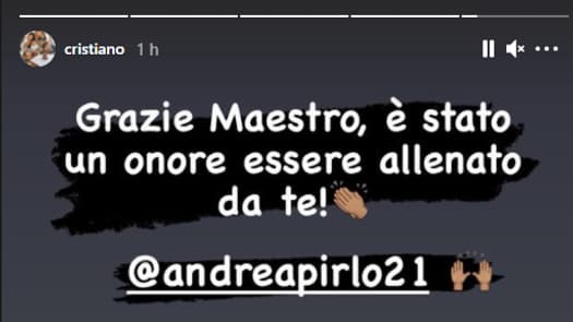 L'hommage de Cristiano Ronaldo à Pirlo L'hommage de Cristiano Ronaldo à Pirlo