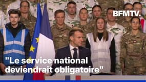  Service national: le Parlement pourra "faire appel" à d'autres jeunes "en cas de crise majeure", affirme Emmanuel Macron 