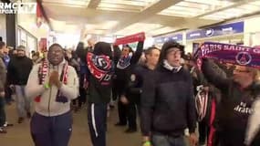 Les supporters parisiens envahissent Manchester