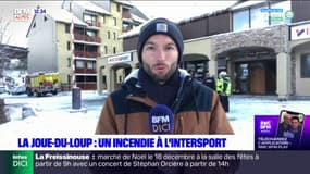 Hautes-Alpes: un incendie à l'Intersport de La Joue-du-Loup