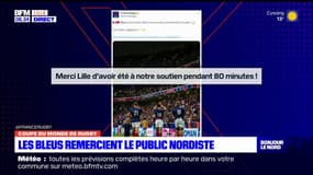 Coupe du monde de rugby à Lille: le XV de France remercie le public nordiste