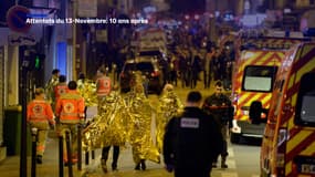 Le 13 novembre 2015, trois lieux parisiens étaient les cibles d'attaques terroristes. Ici, une rue proche de la place de la République.