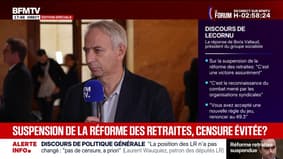 "Le groupe PS ne votera pas et ne déposera pas de mention de censure" déclare Laurent Baumel, député de l'Indre-et-Loire