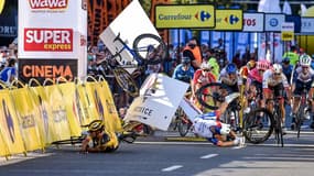 La chute sur le Tour de Pologne