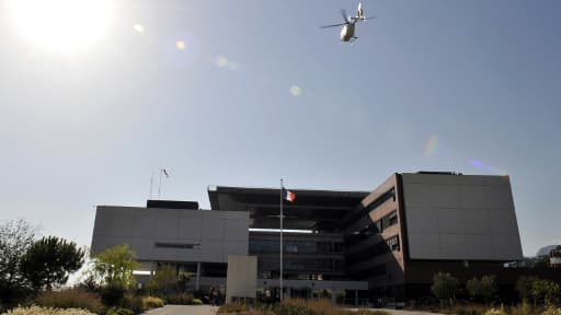 L'hôpital militaire de Toulon où la victime a été héliportée, mardi 30 juillet.