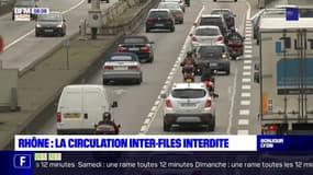 Rhône: la circulation des deux-roues entre les files de voitures interdite à partir du 1er février