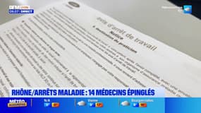 Rhône : 14 médecins suspectés d'avoir délivré trop d'arrêts de travail