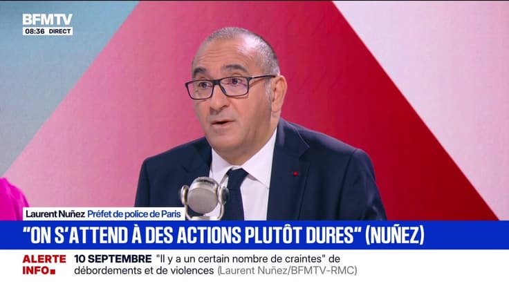 10 septembre: "Le périphérique semble très ciblé", indique Laurent Nuñez, préfet de police de Paris