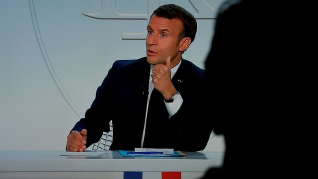 Emmanuel Macron, président de la République, à Paris le 14 octobre 2020