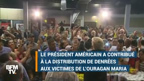 Quand Trump distribue de l'essuie-tout aux sinistrés de Porto Rico, comme s'il jouait au basket